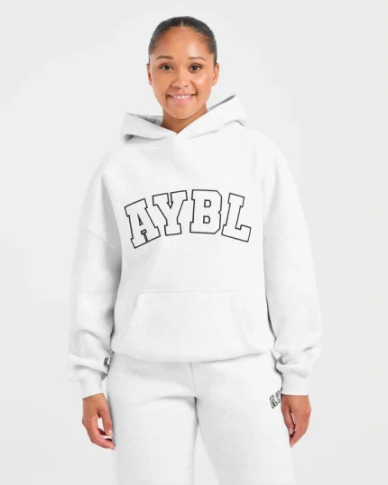Varsity 2.0 Oversized Hoodie Heather Grey