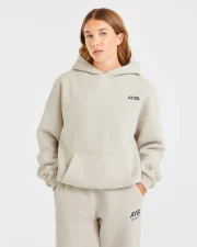 AYBL Sports Club Oversized Hoodie Sand/Navy