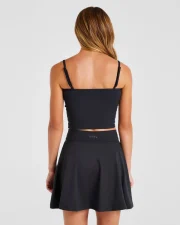 Essential Crop Vest Black