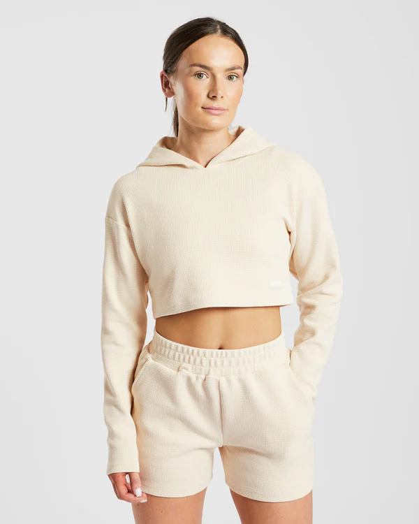 AYBL_10_10_2023_AY8872_AY8944_24196 Waffle Crop Hoodie Beige