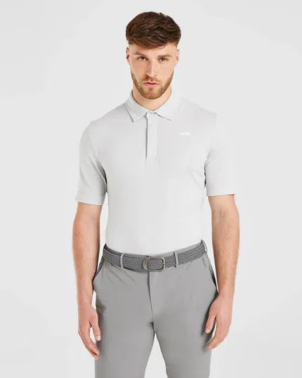 Performance Seamless Polo Shirt Grey