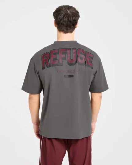 Cam Kissel x Refuse to Blend in Oversized T Shirt Charcoal